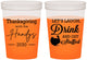 Custom Thanksgiving 16 oz Color Changing Cups - Turkey Stuffed | 260038