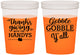 Custom Thanksgiving 16 oz Color Changing Cups - Gobble Gobble | 260044