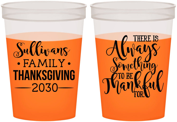 Custom Thanksgiving 16 oz Color Changing Cups - Thankful | 260048