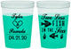 Custom Wedding 16 oz Color Changing Cups - Two Less Fish In The Sea | 270