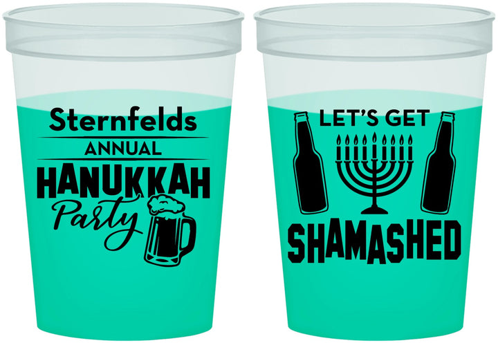Custom Hanukkah 16 oz Color Changing Cups - Menorah | 270026