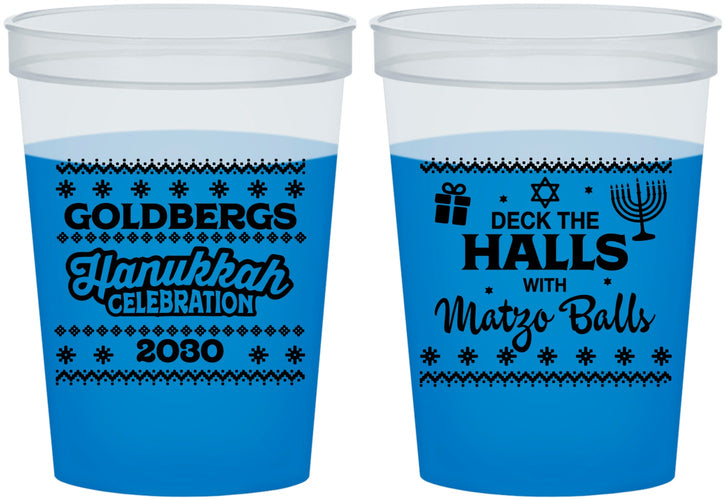 Custom Hanukkah 16 oz Color Changing Cups - Matzo Balls | 270029