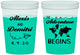 Custom Wedding 16 oz Color Changing Cups - The Adventure Begins | 276