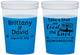 Custom Wedding 16 oz Color Changing Cups - Take A Shot We Tied The Knot | 277
