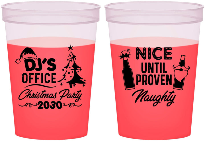 Custom Christmas 16 oz Color Changing Cups - Naughty Or Nice | 280000