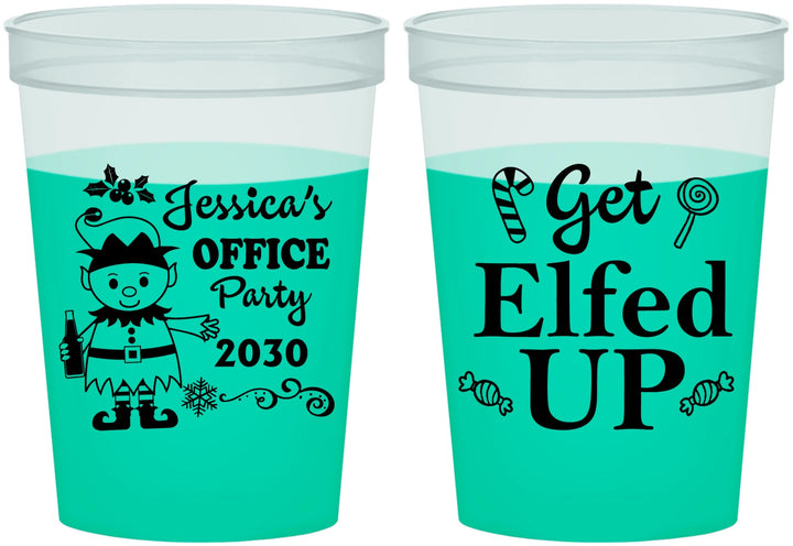 Custom Christmas 16 oz Color Changing Cups - Lets Get Elfed Up | 280007