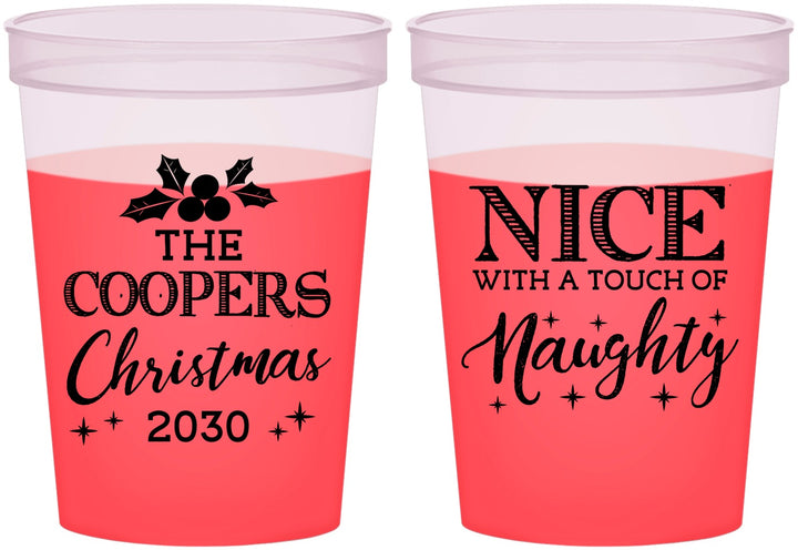 Custom Christmas 16 oz Color Changing Cups - Naughty Or Nice | 280008