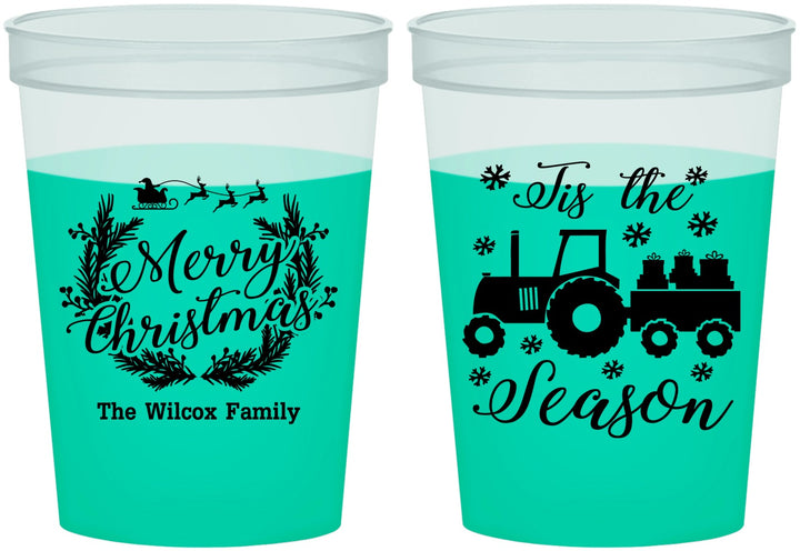 Custom Christmas 16 oz Color Changing Cups - Til The Season | 280019