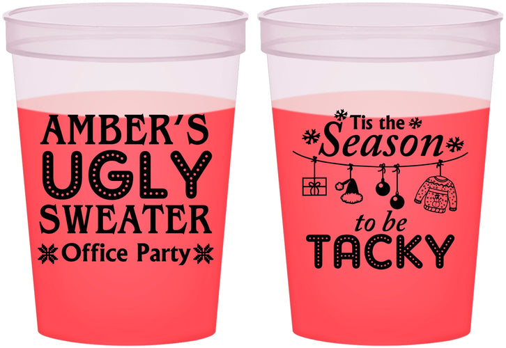 Custom Christmas 16 oz Color Changing Cups - Til The Season To Be Tacky | 280020