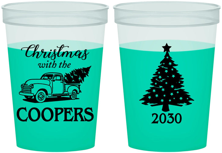 Custom Christmas 16 oz Color Changing Cups - Naughty Af | 280025