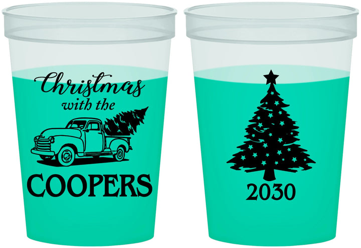 Custom Christmas 16 oz Color Changing Cups - Naughty Af | 280025
