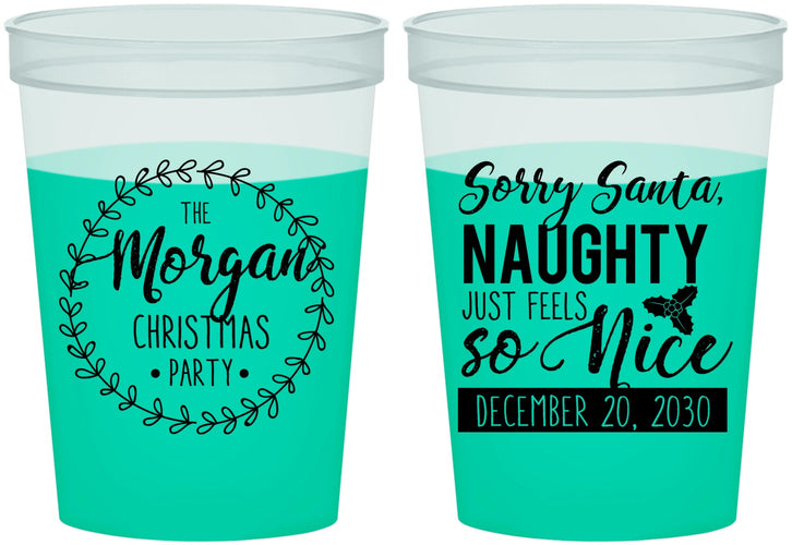 Custom Christmas 16 oz Color Changing Cups - Naughty Or Nice | 280047
