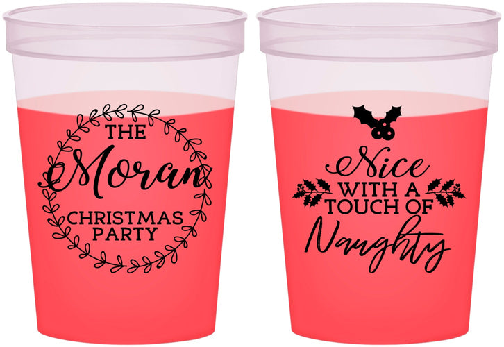 Custom Christmas 16 oz Color Changing Cups - Touch Of Naughty | 280048