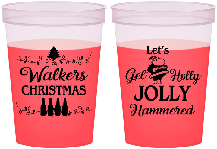 Custom Christmas 16 oz Color Changing Cups - Let Is Snow | 280050