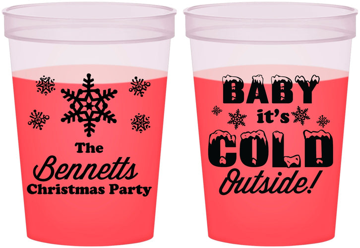 Custom Christmas 16 oz Color Changing Cups - Joy To The World | 280054