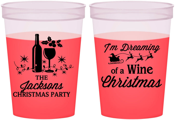 Custom Christmas 16 oz Color Changing Cups - Bah Hum Bug | 280056