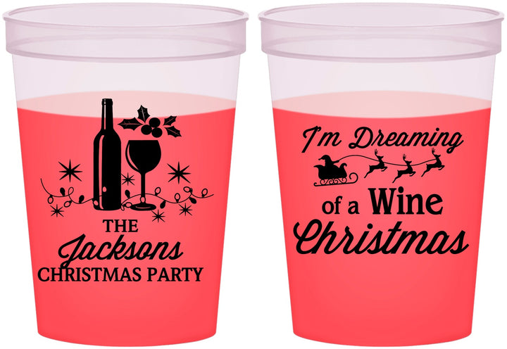 Custom Christmas 16 oz Color Changing Cups - Bah Hum Bug | 280056