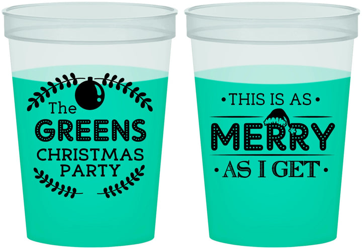 Custom Christmas 16 oz Color Changing Cups - Merry As I Get | 280065