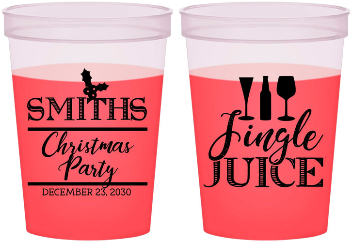 Custom Christmas 16 oz Color Changing Cups - Jingle Juice | 280066