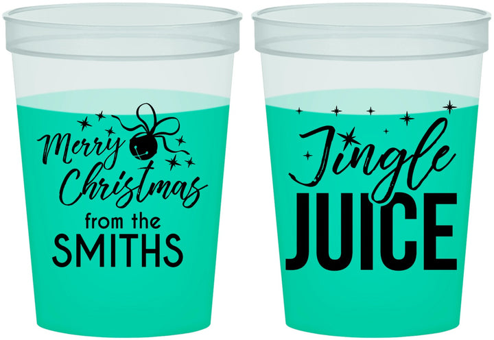 Custom Christmas 16 oz Color Changing Cups - Jingle Juice | 280067