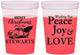Custom Christmas 16 oz Color Changing Cups - Peace Joy Love | 280070