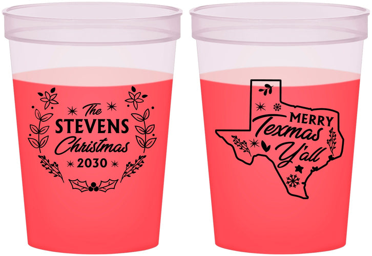 Custom Christmas 16 oz Color Changing Cups - Texmas Yall | 280074