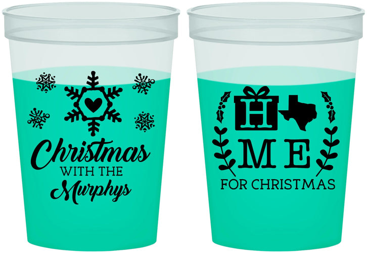 Custom Christmas 16 oz Color Changing Cups - Texas | 280075