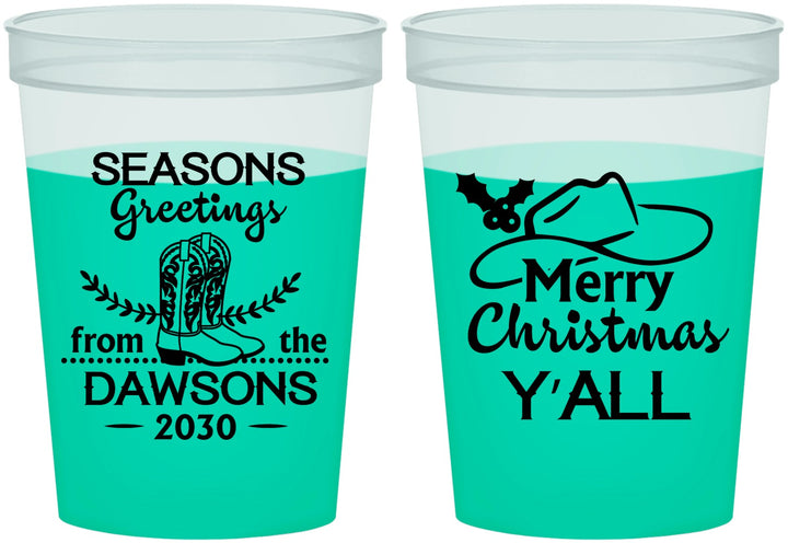 Custom Christmas 16 oz Color Changing Cups - Texas | 280077