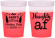 Custom Christmas 16 oz Color Changing Cups - Naughty Af | 280084