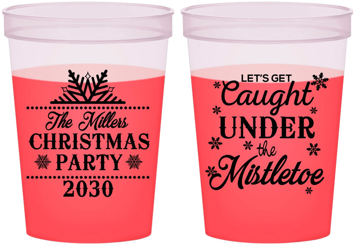 Custom Christmas 16 oz Color Changing Cups - Mistletoe | 280092