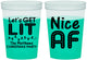 Custom Christmas 16 oz Color Changing Cups - Nice Af | 280093
