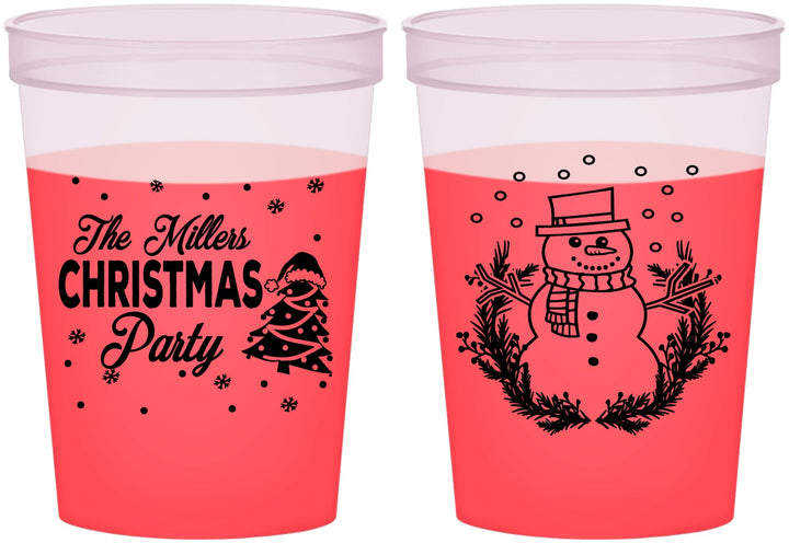 Custom Christmas 16 oz Color Changing Cups - Snowman | 280096