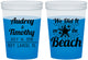 Custom Wedding 16 oz Color Changing Cups - We Did It On The Beach | 294