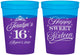 Custom 16th Birthday 16 oz Color Changing Cups - Tiara | 300004