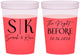 Custom Rehearsal Dinner 16 oz Color Changing Cups - The Night Before | 30009