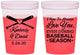 Custom Wedding 16 oz Color Changing Cups - Baseball | 301