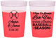 Custom Wedding 16 oz Color Changing Cups - Baseball | 303