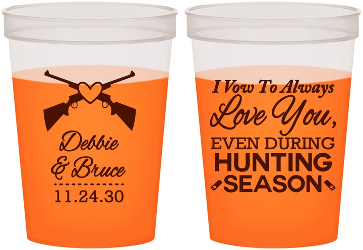 Custom Wedding 16 oz Color Changing Cups - Hunting | 308