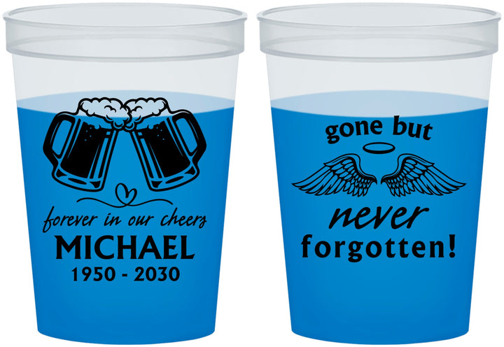 Custom Memorial 16 oz Color Changing Cups - Gone But Never Forgotten | 310010