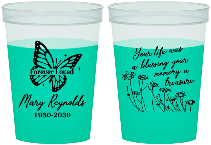 Custom Memorial 16 oz Color Changing Cups - Forever Loved | 310013