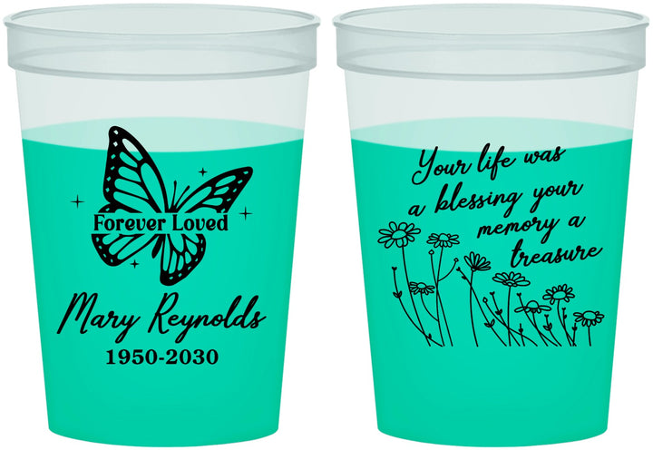 Custom Memorial 16 oz Color Changing Cups - Forever Loved | 310013
