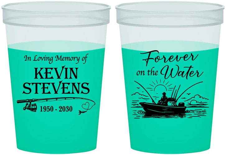 Custom Memorial 16 oz Color Changing Cups - Forever On The Water | 310019