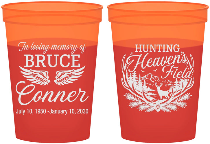Custom Memorial 16 oz Color Changing Cups - Hunting Heavens Field | 310021