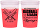 Custom Wedding 16 oz Color Changing Cups - We Interrupt Baseball | 313