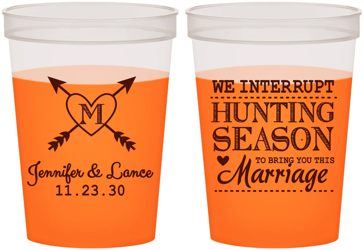 Custom Wedding 16 oz Color Changing Cups - We Interrupt Season | 318