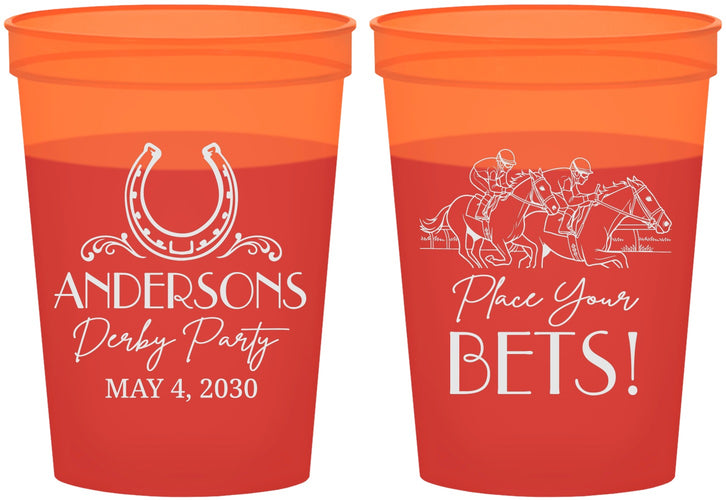 Custom Derby Day 16 oz Color Changing Cups - Place Your Bets | 320003