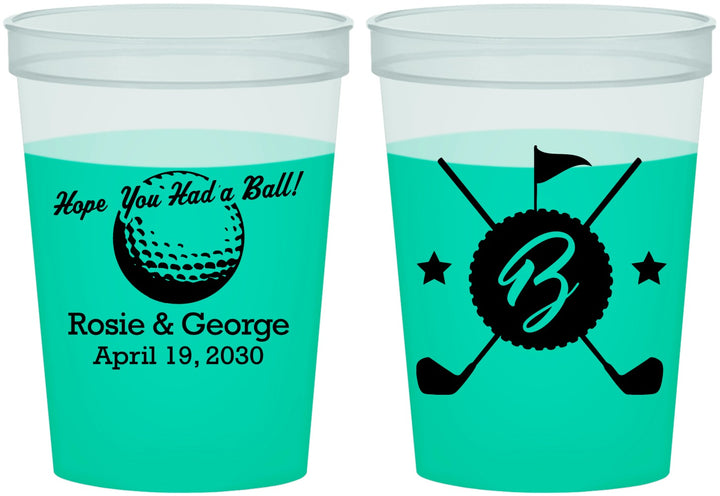 Custom Wedding 16 oz Color Changing Cups - Golf | 325