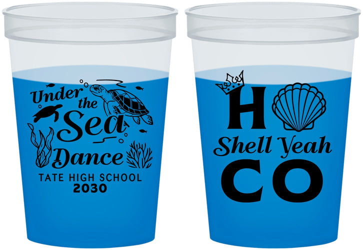 Custom Homecoming 16 oz Color Changing Cups - Hoco Under The Sea | 330003