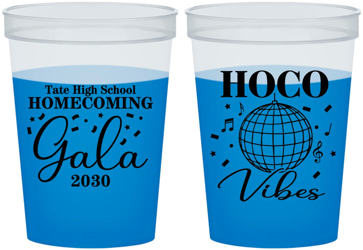 Custom Homecoming 16 oz Color Changing Cups - Hoco Vibes | 330006
