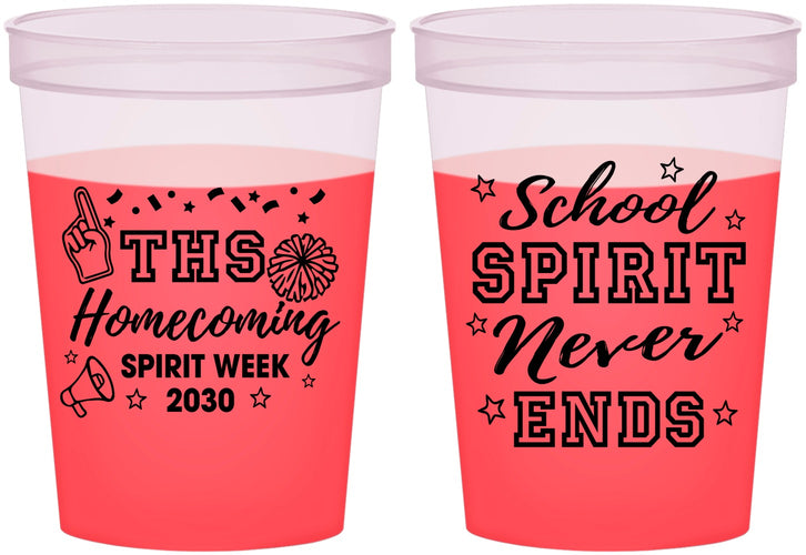 Custom Homecoming 16 oz Color Changing Cups - Spirit Week | 330011